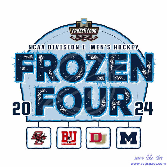 2024 NCAA Division I Mens Hockey Frozen Four SVG