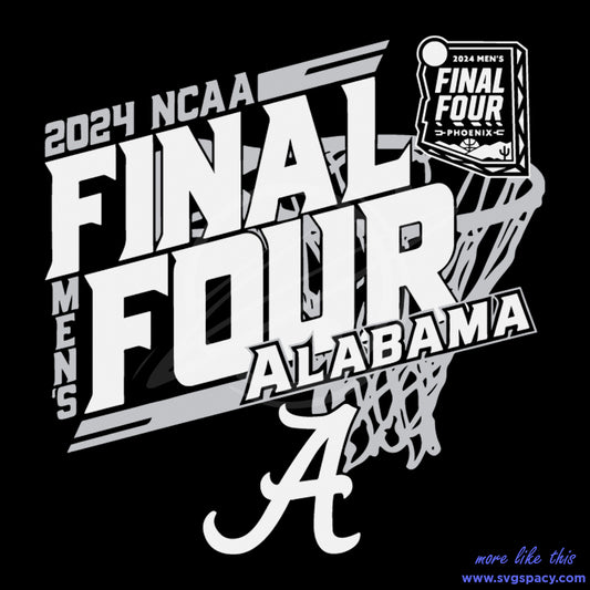 2024 NCAA Final Four Alabama Basketball SVG