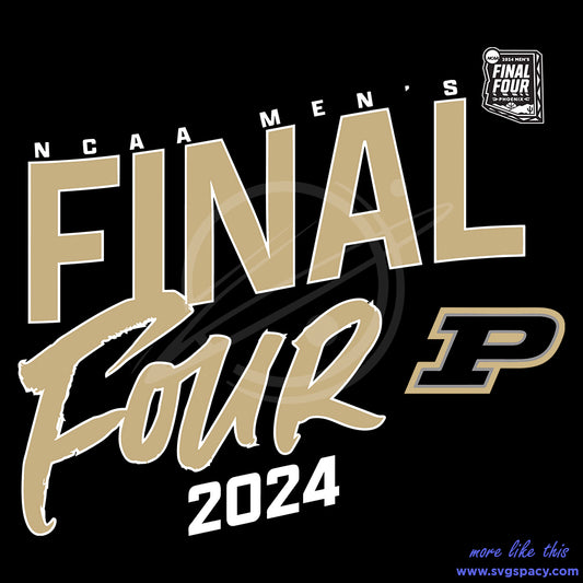 2024 NCAA Mens Final Tour Purdue Boilermakers SVG