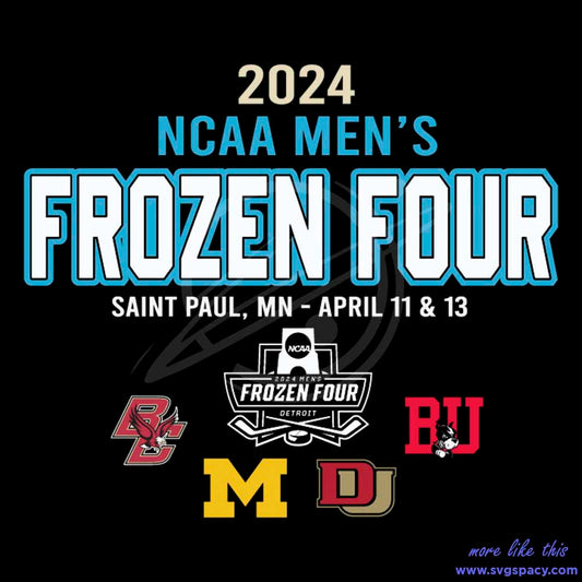 2024 NCAA Mens Frozen Four Hockey Team SVG