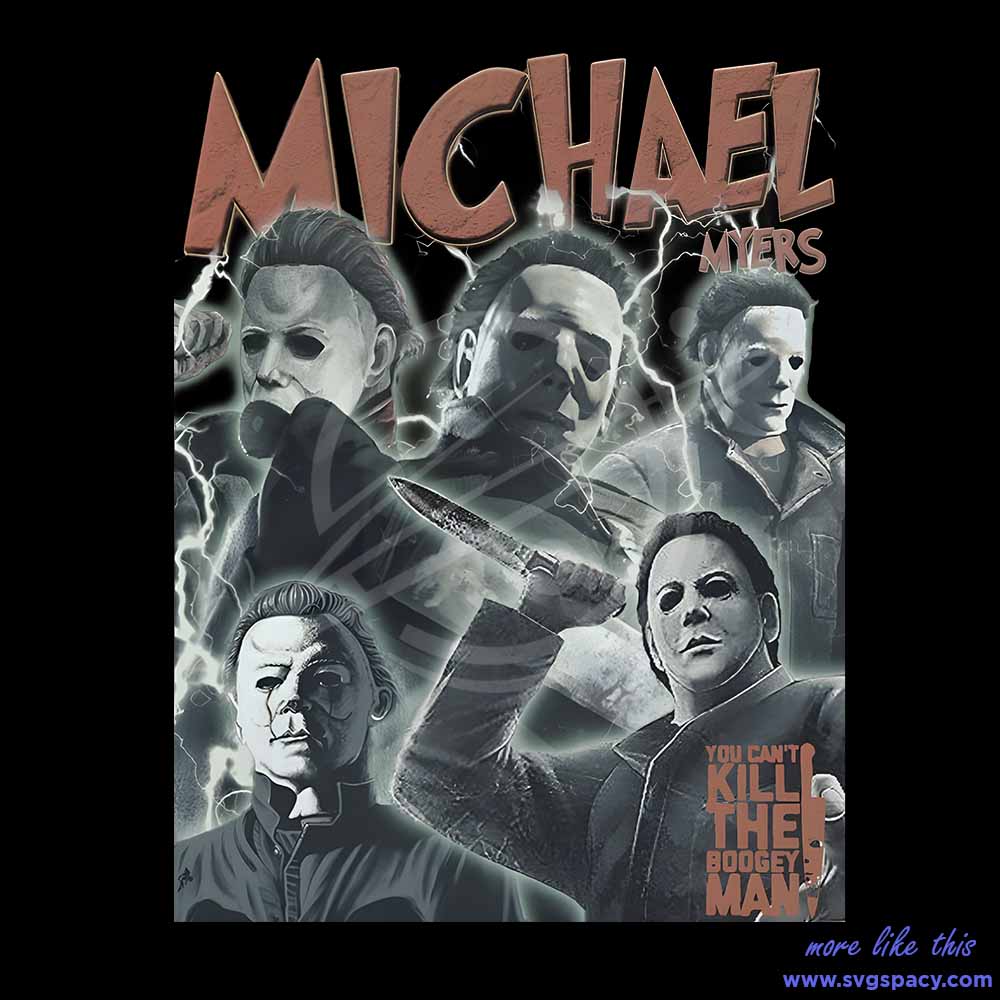 90s Michael Myers Horror Vintage PNG