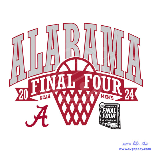 Alabama Final Four 2024 Mens Basketball SVG