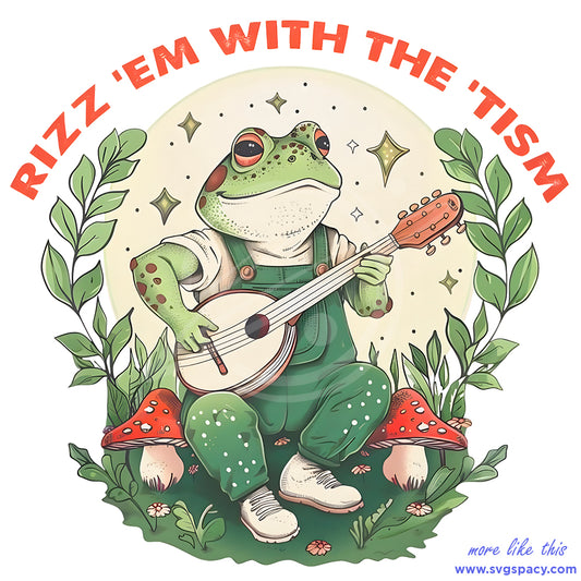 Autism Awareness Rizz Em With The Tism Meme PNG