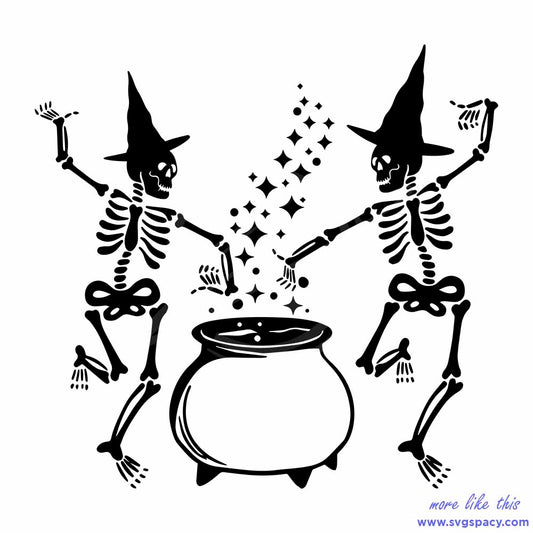 Dancing Skeleton Halloween SVG