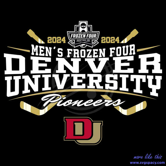 Denver University NCAA Frozen Four Mens Ice Hockey SVG