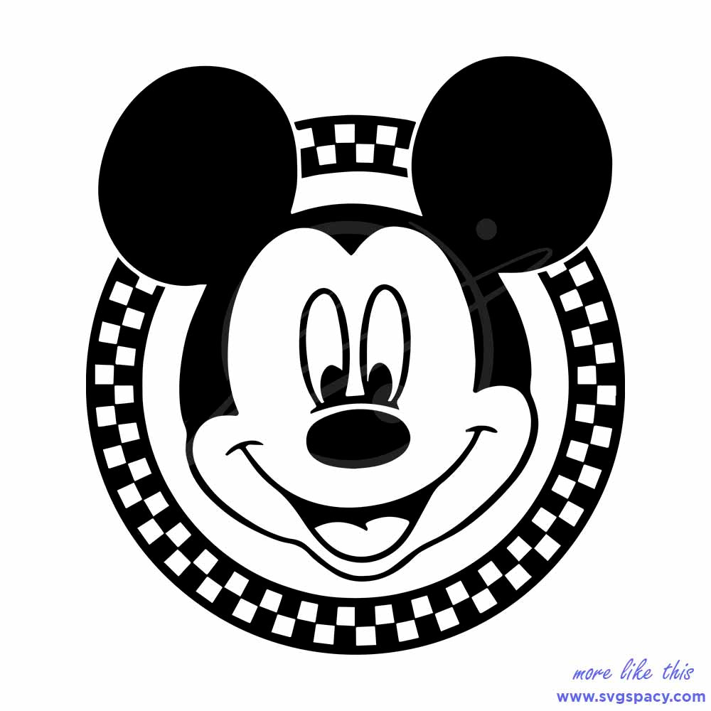 Disney Mickey Mouse Face SVG