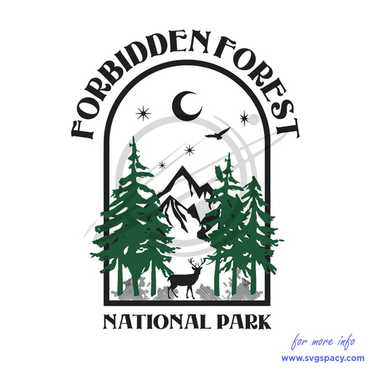 Forbidden Forest National Park Wizard SVG