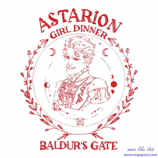 Girl Dinner Baldurs Gate SVG