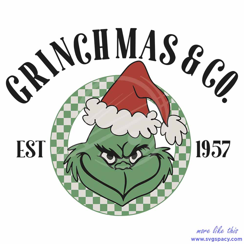 Grinchmas And Co Est 1975 Merry Xmas Vintage SVG