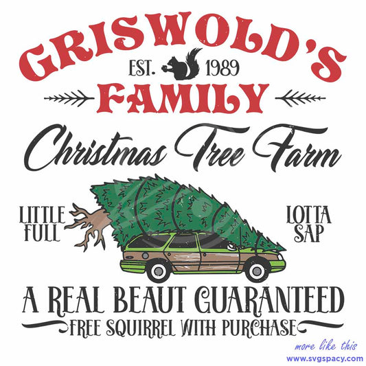 Griswold Christmas Tree Farm Merry Xmas SVG