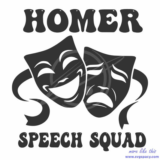 Homer Speech Squad Vintage SVG