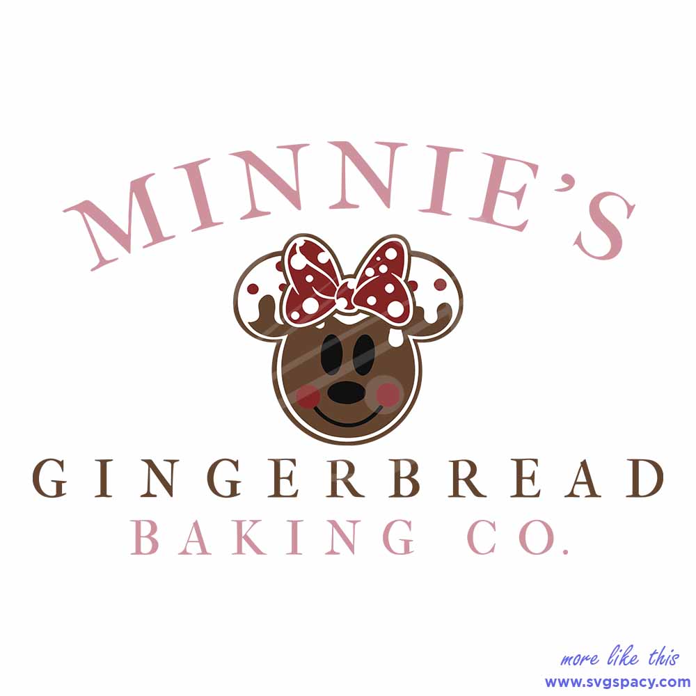 Minnies Gingerbread Baking Co Christmas SVG