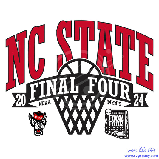 NC State Final Four 2024 Mens Basketball SVG