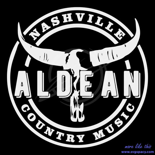 Nashville Country Music Jason Aldean SVG