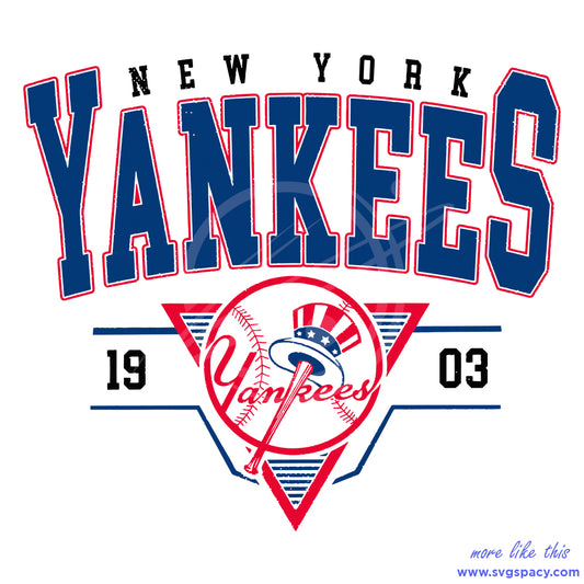 New York Yankees Baseball MLB 1903 SVG