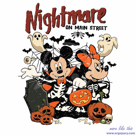 Nightmare On Main Street Mickey Disney Halloween SVG