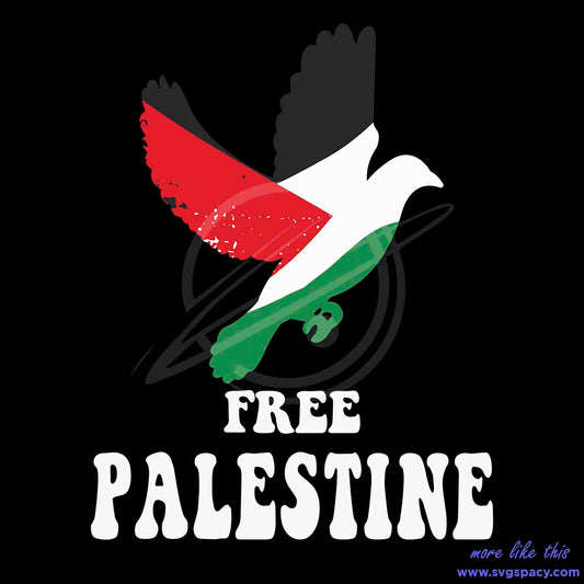 Palestine Dove Palestine Flag SVG