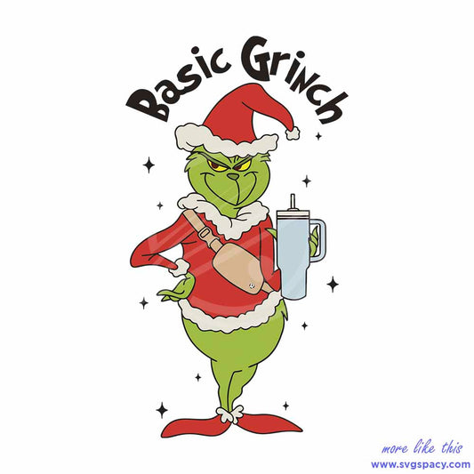 Santa Basic Grinch Whovillee University Christmas SVG