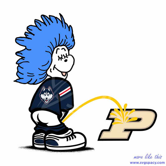 Thing One Uconn Huskies Piss On Purdue Boilermakers SVG