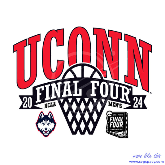 UConn Final Four 2024 Mens Basketball SVG
