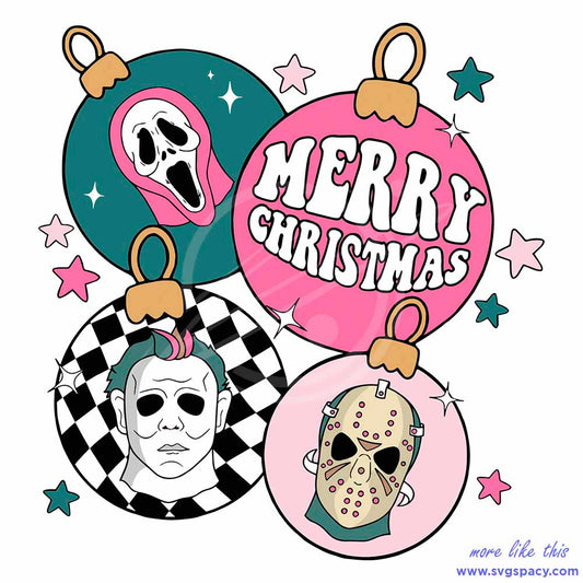 Xmas Ornament Christmas Horror SVG